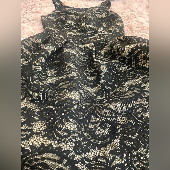 Black Lace Mini Dress - Picture 2 of 6